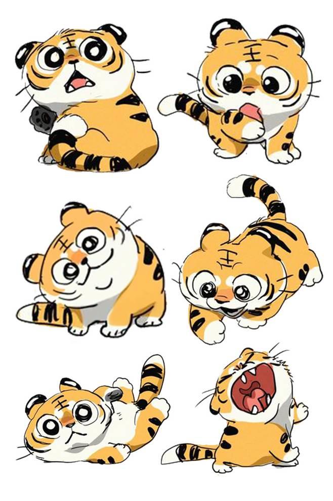 老虎简笔画图片大全可爱 老虎简笔画图片大全可爱简单