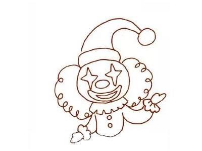 小丑简笔画 小丑简笔画可爱