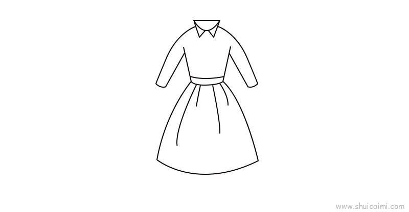 连衣裙儿童画怎么画 连衣裙简笔画画法