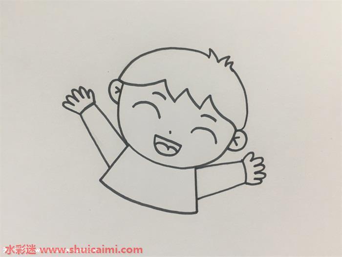 小孩怎么画 小孩简笔画简单彩色