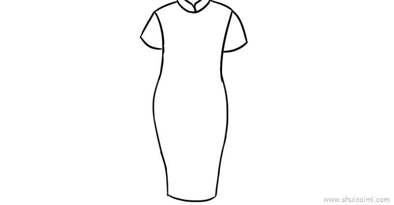 旗袍儿童画怎么画 旗袍简笔画图片大全