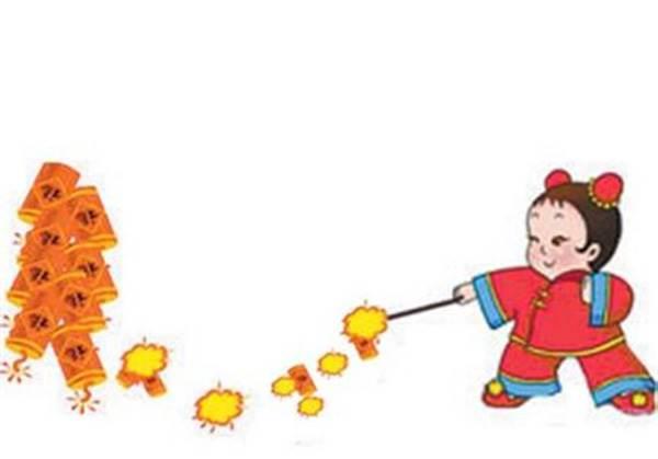 过年放鞭炮的图片简笔画 过年放鞭炮的图片简笔画大全