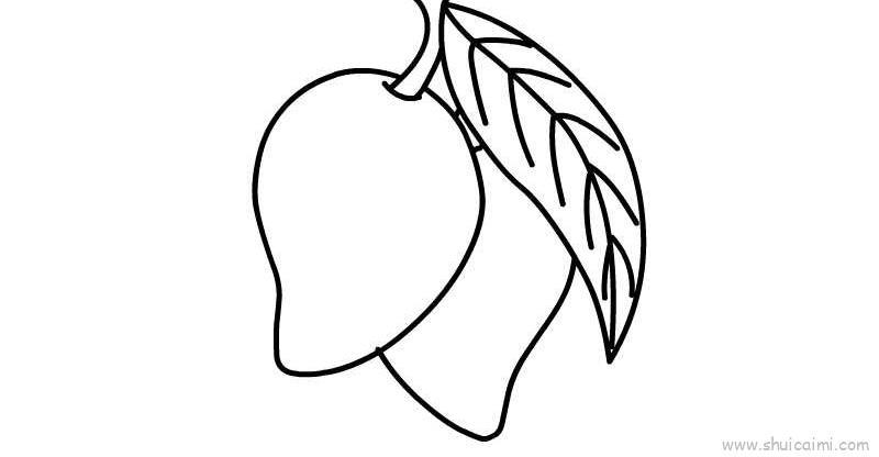 芒果儿童画怎么画 芒果简笔画顺序