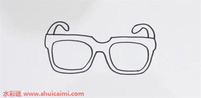 眼镜怎么画 眼镜简笔画简单易画彩色