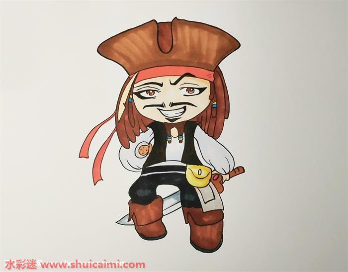 杰克船长怎么画 杰克船长简笔画画法