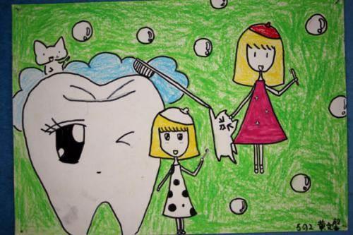 爱牙日简笔画图片 爱牙日绘画简单又漂亮