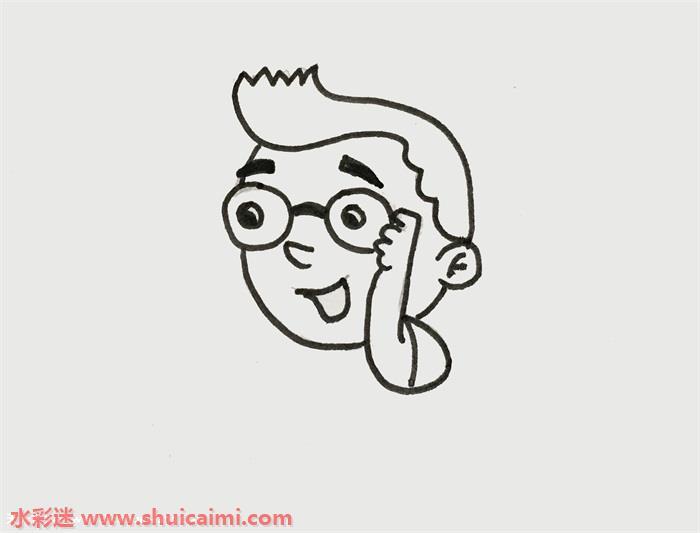 帅哥怎么画 帅哥简笔画简单好看彩色