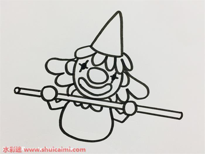 小丑怎么画 小丑简笔画简单易画彩色