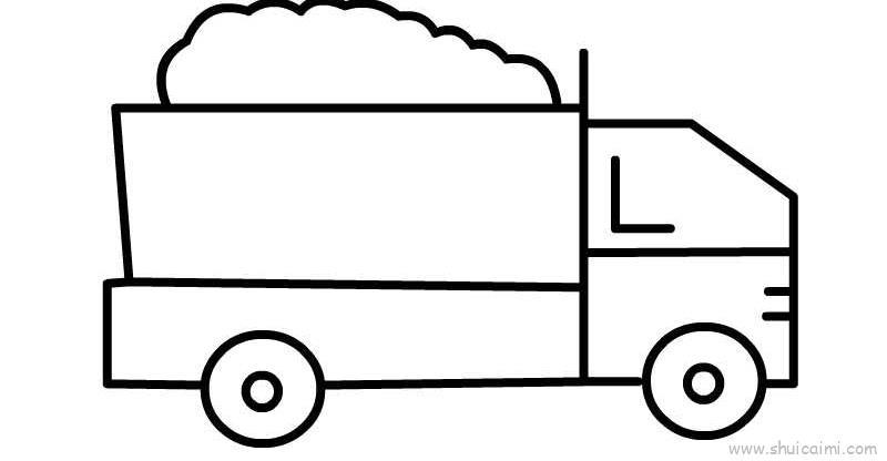 工程车儿童画怎么画 工程车简笔画好看