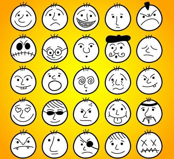 简笔画表情 简笔画表情包
