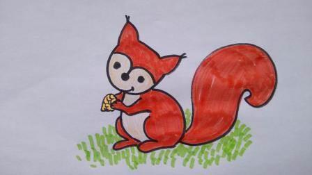 小松鼠简笔画 小松鼠简笔画可爱又简单