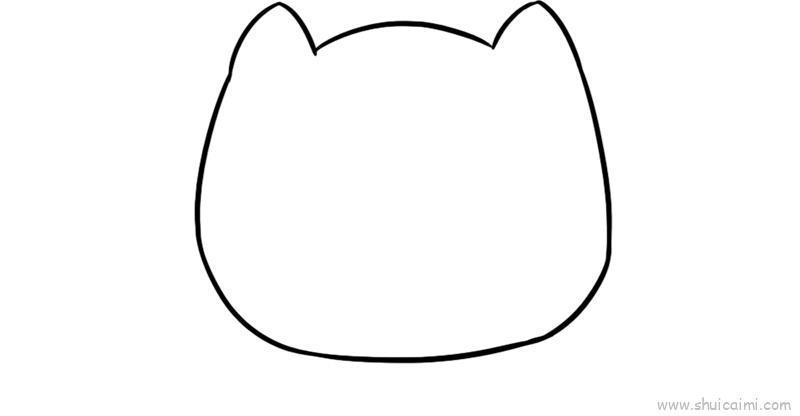 猫头儿童画怎么画 猫头简笔画简单