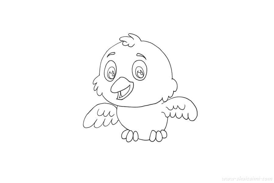 卡通小鸟怎么画 卡通小鸟简笔画简单彩色