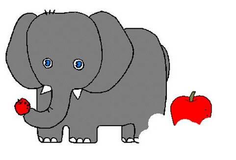 大象简笔画 大象简笔画儿童简笔画