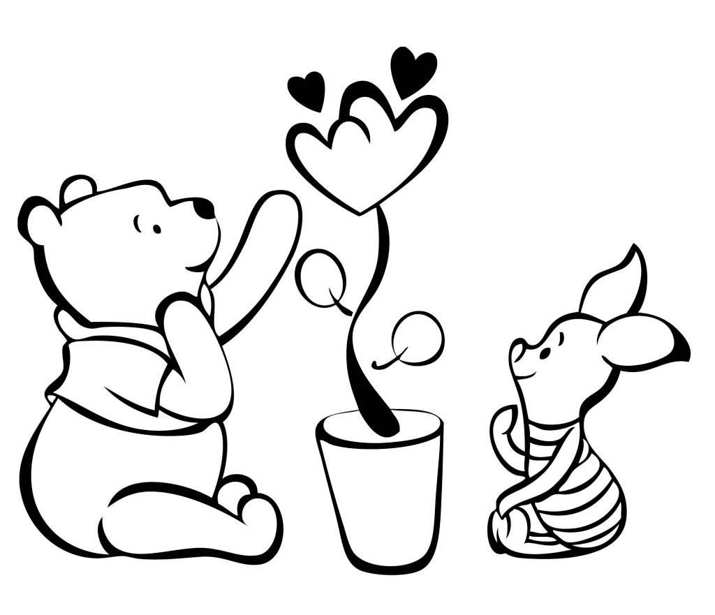 小熊维尼简笔画 小熊维尼与跳跳虎
