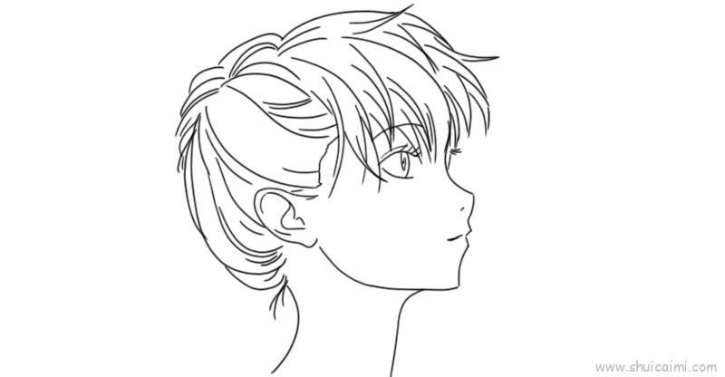 侧脸儿童画怎么画 侧脸简笔画图片