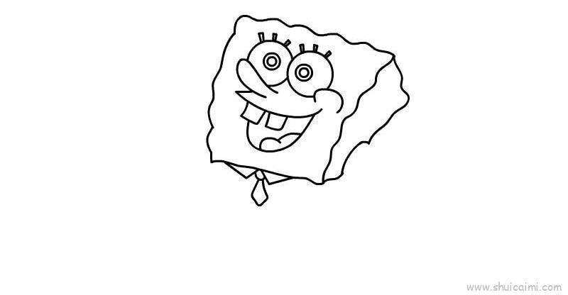 海绵宝宝儿童画怎么画 海绵宝宝简笔画简单