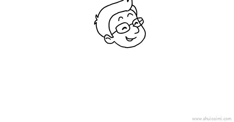 教师节男老师儿童画怎么画 教师节男老师简笔画简单