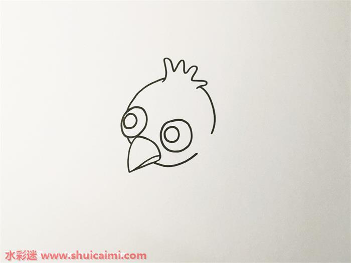 小鸟怎么画 小鸟简笔画步骤图