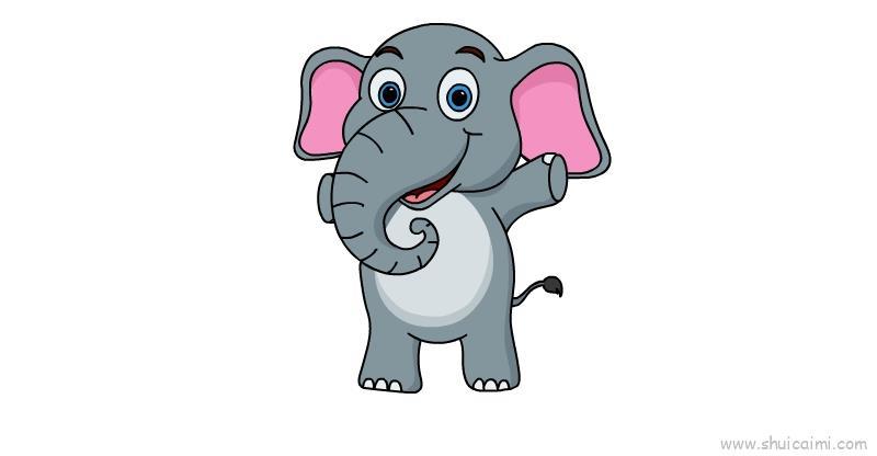 大象儿童画怎么画 大象简笔画简单又好看