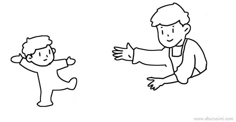 父亲节儿童画怎么画 父亲节简笔画步骤