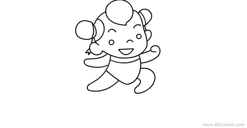 哪吒儿童画怎么画 哪吒简笔画图片大全