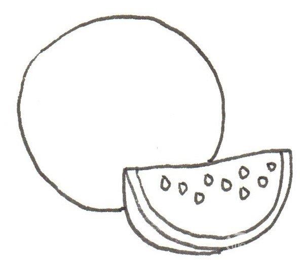 西瓜的简笔画怎么画 西瓜的简笔画画法