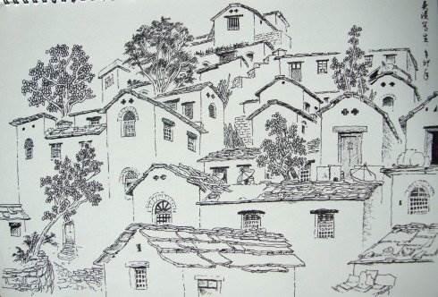 我的家乡简笔画 我的家乡简笔画幼儿园