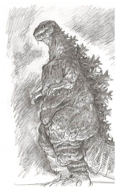 哥斯拉简笔画 哥斯拉简笔画图片大全