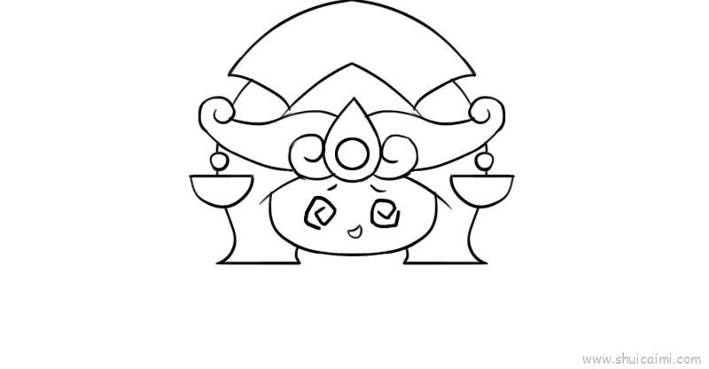十二星座q版萌图天秤座儿童画怎么画 十二星座q版萌图天秤座简笔画图片大全