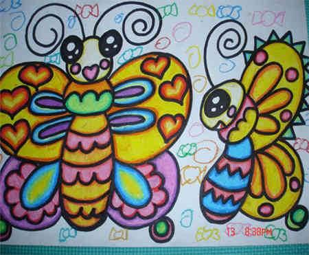 彩笔简笔画素材推荐 彩笔简笔画图案大全