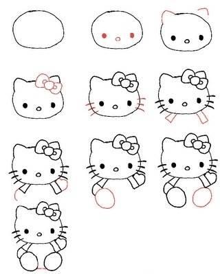 凯蒂猫简笔画图片大全 凯蒂猫简笔画图片大全hellokitty