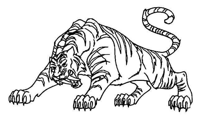 老虎的简笔画 老虎的简笔画凶残霸气