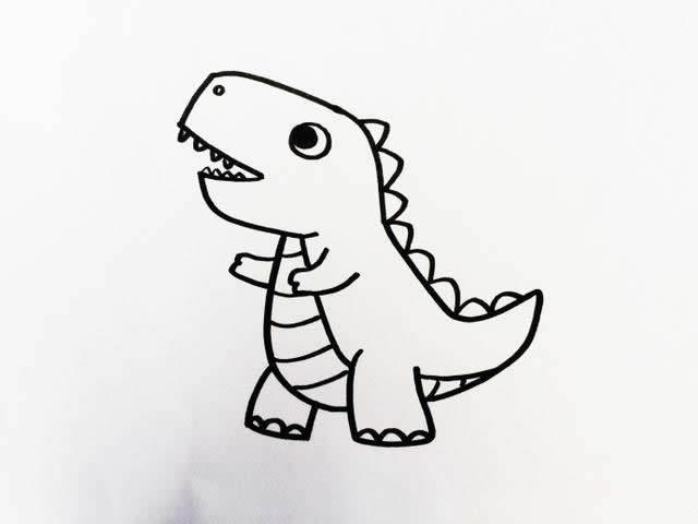 霸王龙简笔画 霸王龙简笔画简单