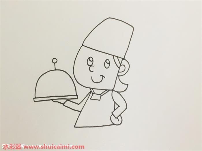 厨师怎么画 厨师简笔画图片大全彩色