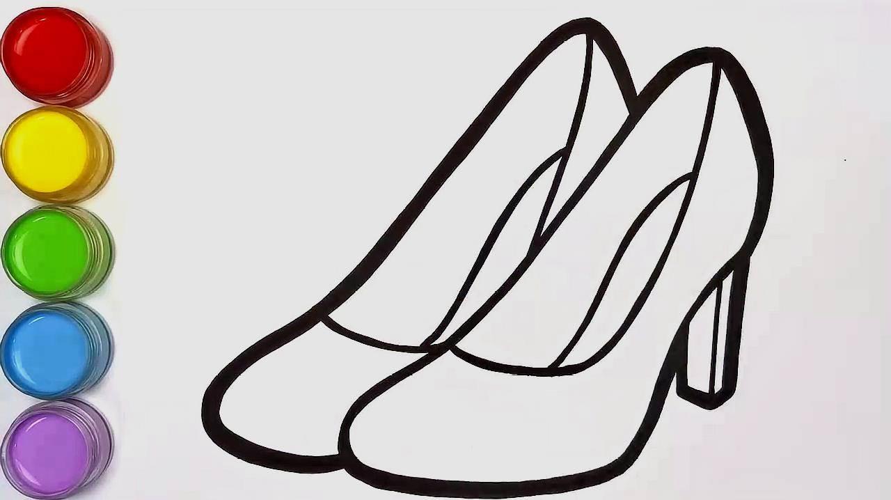 高跟鞋简笔画 高跟鞋简笔画图片大全