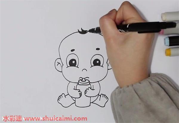 婴儿怎么画 婴儿简笔画简单又漂亮彩色