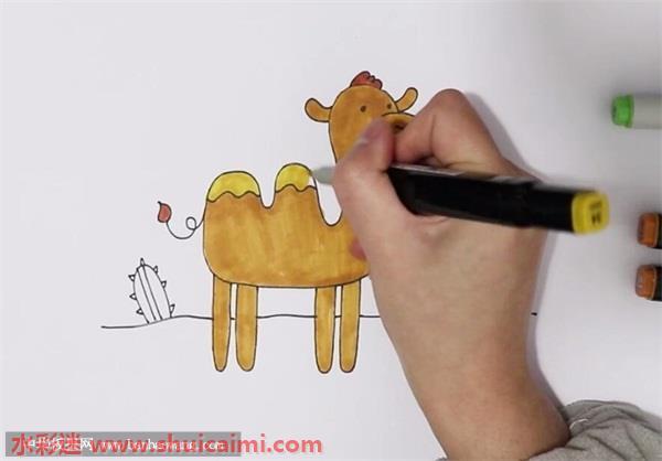 骆驼怎么画 骆驼简笔画简单彩色