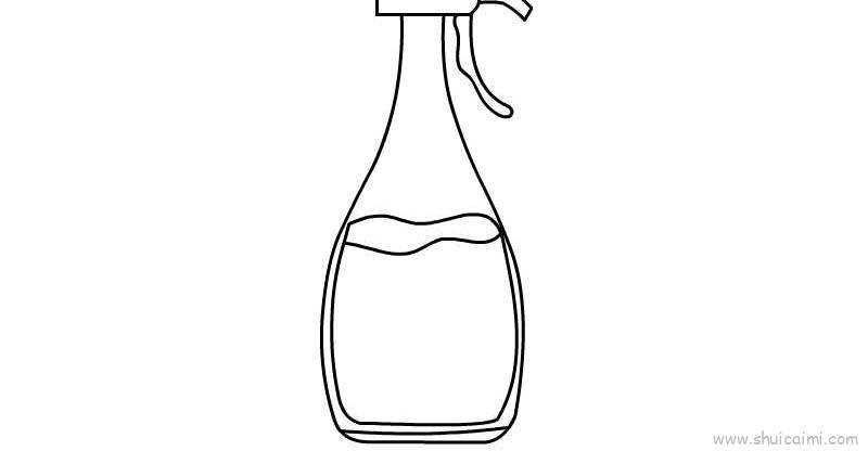 喷雾器儿童画绘画步骤教教学