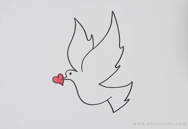 和平鸽简笔画怎么画 和平鸽简笔画画法