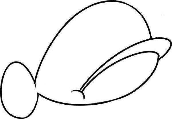 凶狠的双灯灯笼鱼简笔画怎么画 凶狠的双灯灯笼鱼简笔画步骤