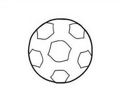 足球图片简笔画 彩色足球图片简笔画