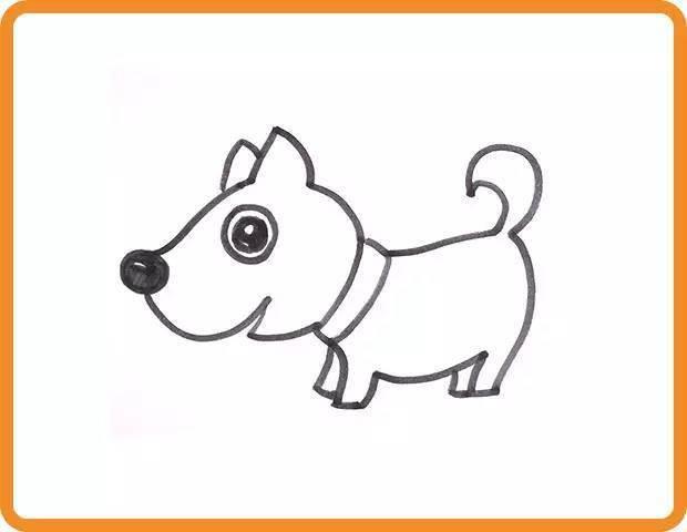 中国什么狗简笔画 中国画狗怎么画