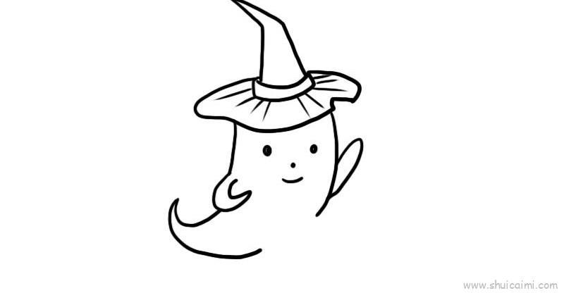 幽灵儿童画怎么画 幽灵简笔画好看