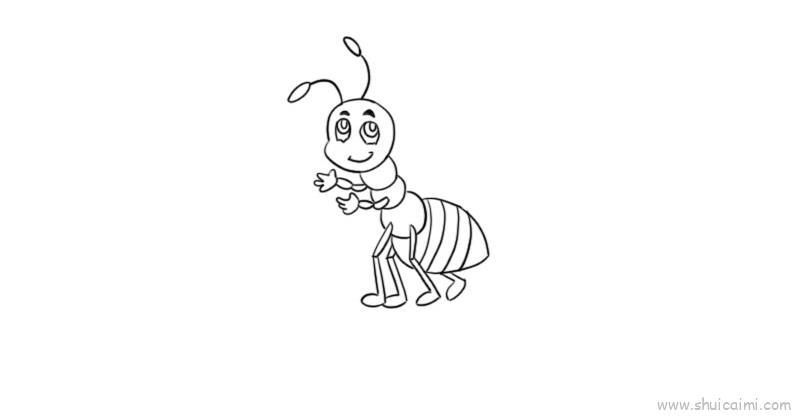 蚂蚁儿童画怎么画 蚂蚁简笔画步骤