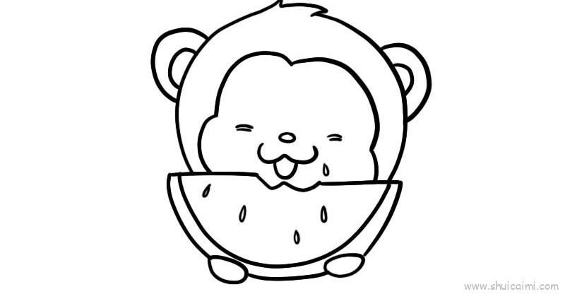 小猴子儿童画怎么画 小猴子简笔画好看