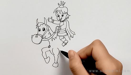 白马王子简笔画怎么画 白马王子简笔画简单又好看
