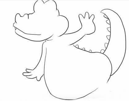 鳄鱼简笔画图片大全 鳄鱼简笔画图片大全可爱