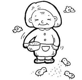 老人的简笔画图片大全 老人简笔画图片大全 人物