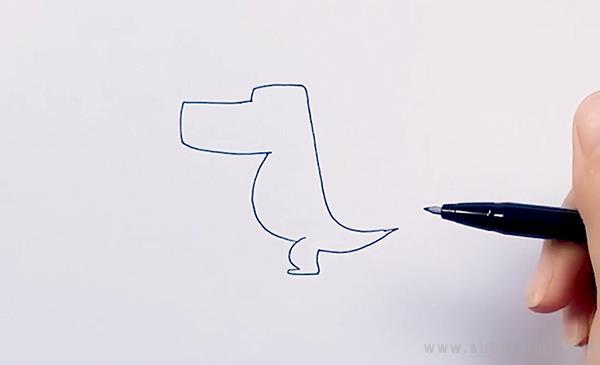 鳄鱼先生简笔画怎么画 鳄鱼先生简笔画顺序